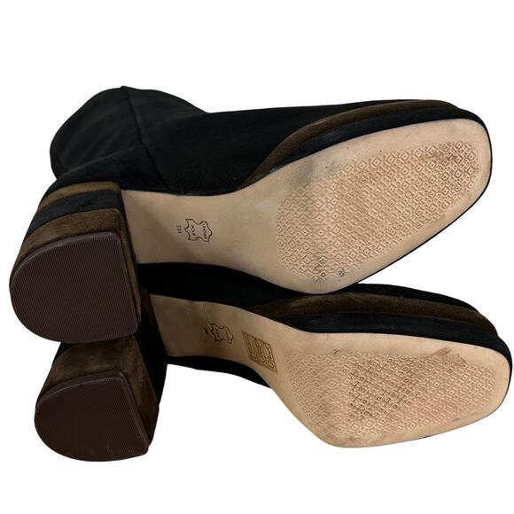 Tory Burch Platform Knee Boot Black Women's Size 7 Floor Model Condition - Picture 8 of 9